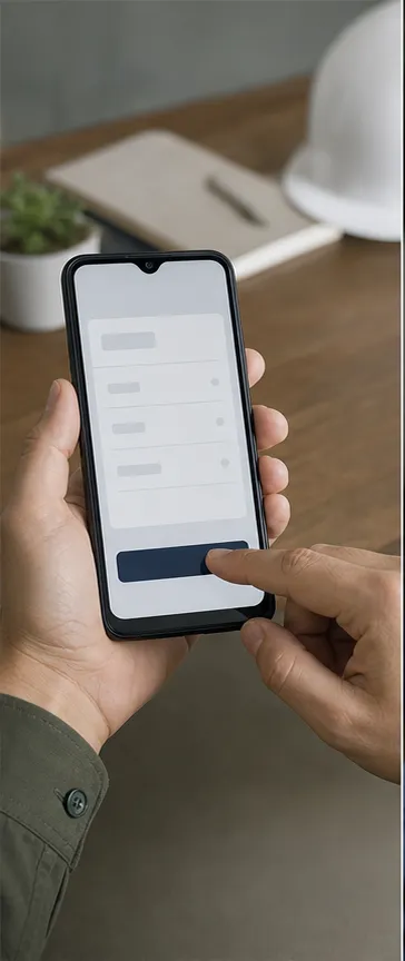 ثبت درخواست بازدید در تلفن همراه